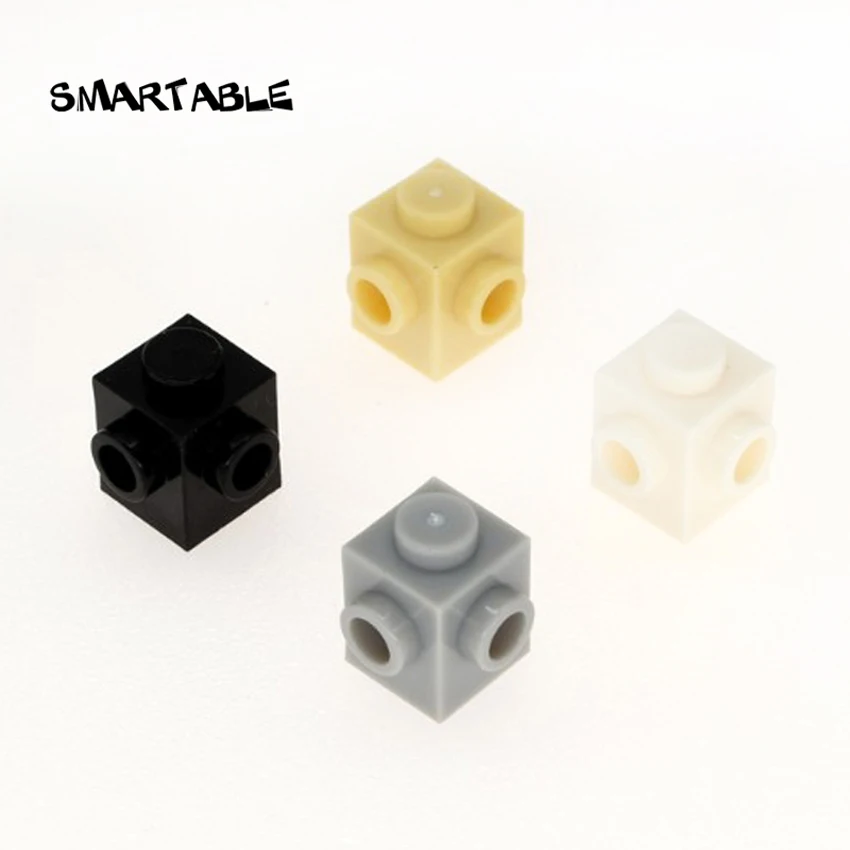 Специальный технический кирпич Smartable 1x1 со шпильками на 2-х сторонах строительные