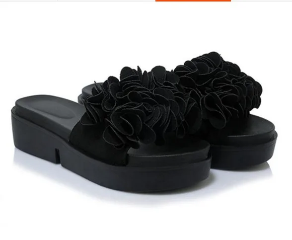 Женские шлепанцы Повседневные Летняя уличная мода 2017 года Туфли на плоской