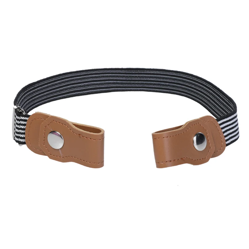 01 AWAYTR No Buckle Easy Elastic Free Adjustable Kids' Belt No Buckle Kids Elastic Free Belts for Toddlers Stretch Belts Boys Girls - Цвет: 01