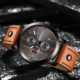relogio masculino CRRJU Watch Men Military Quartz Mens Watches Top Brand Luxury Leather Sports Wristwatch Date Clock Chronograph Other Image
