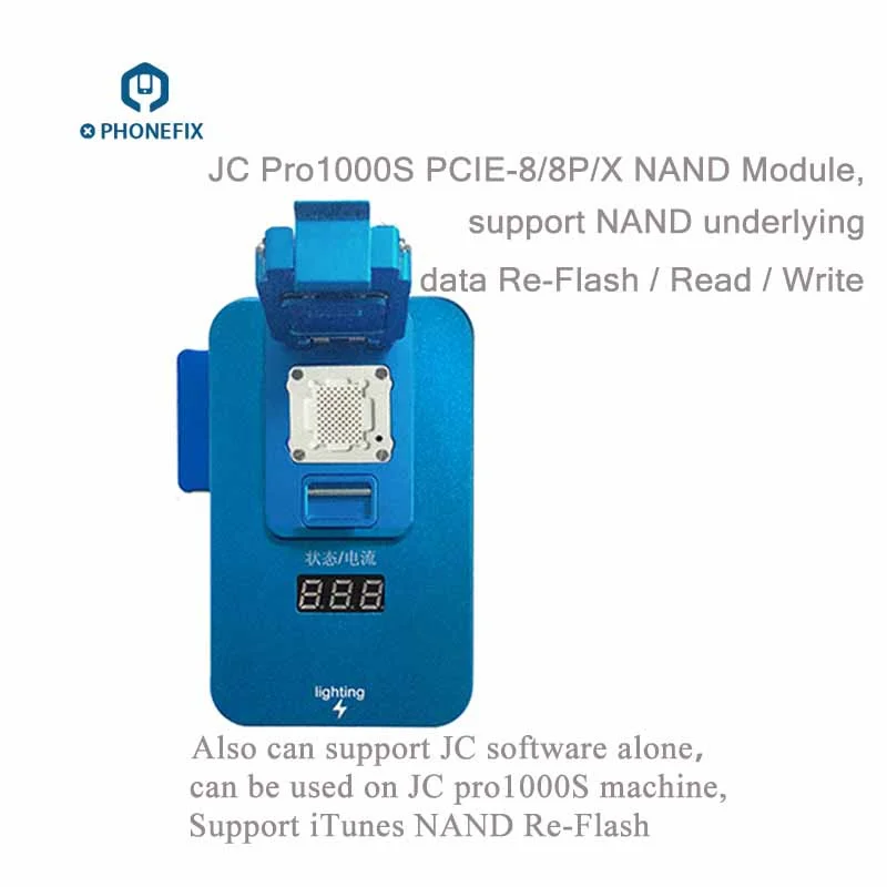 PHONEFIX JC Pro1000S NAND Programmer SN Read Write Error Repair Tool для iPhone 8 8plus X обновление памяти материнской