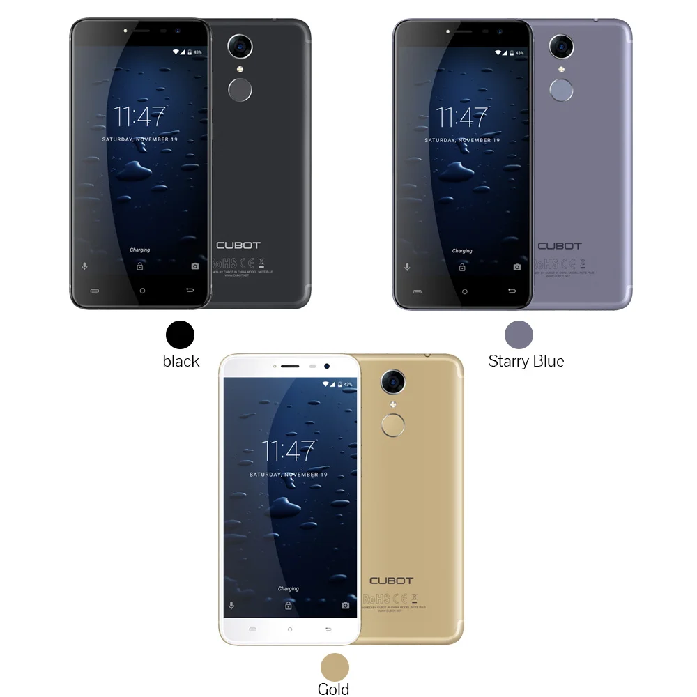 Смартфон Cubot Note Plus MT6737T четырехъядерный процессор type C Android 7 0 мобильный телефон 5 2