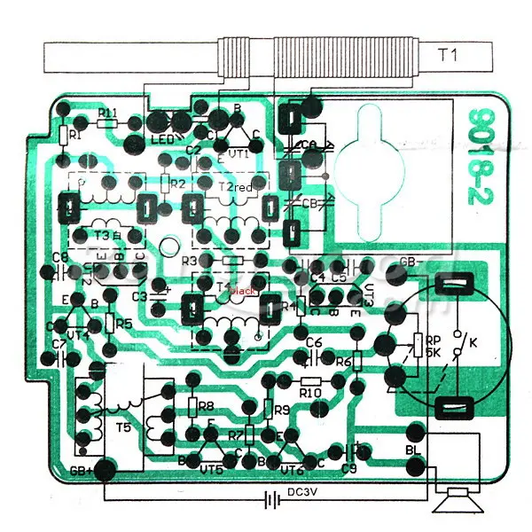 С фабрики 9018-2AM AM радио электронный набор электронный DIY Обучающий набор