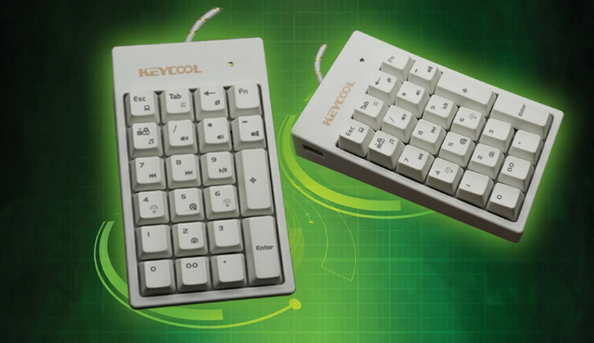 Keycool 22-key NUMPAD цифровой Коврик десять клавиш механическая клавиатура банк pad kailh mx синие переключатели клавиатура Радуга светодиодный