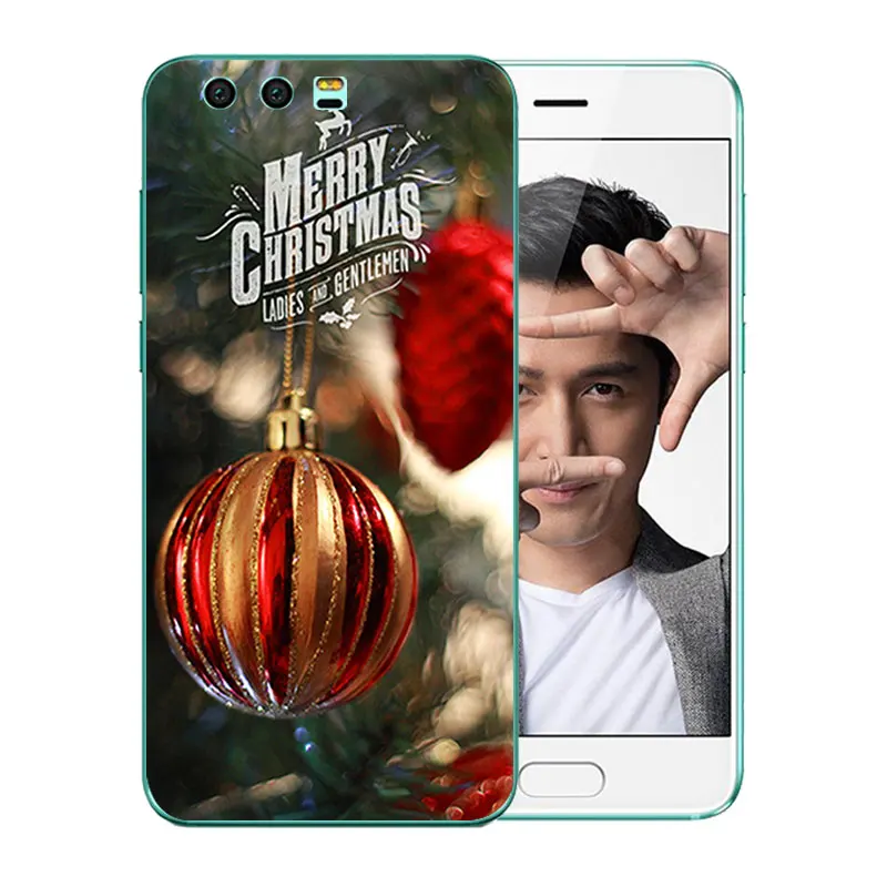 Phone Cases For Huawei Honor 9 Case Cover 5.15 inch Merry X'MAS Pattern Soft TPU Back Covers Coque Honor9 Funda |