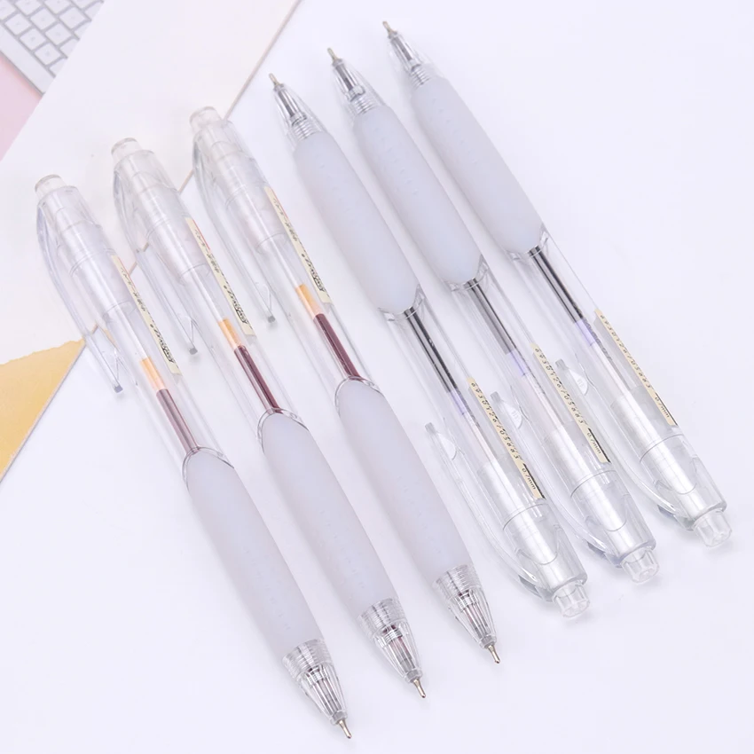 1 шт. Новая креативная канцелярская 0 7 мм черная чернильная прозрачная ручка