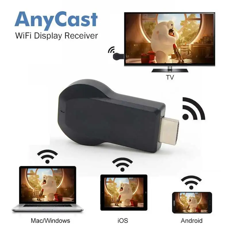 ТВ-палка DLNA Miracast airplay Mirroring dongle для iphone ipad android смартфон беспроводной Wi-Fi зеркалирование экрана устройство получения