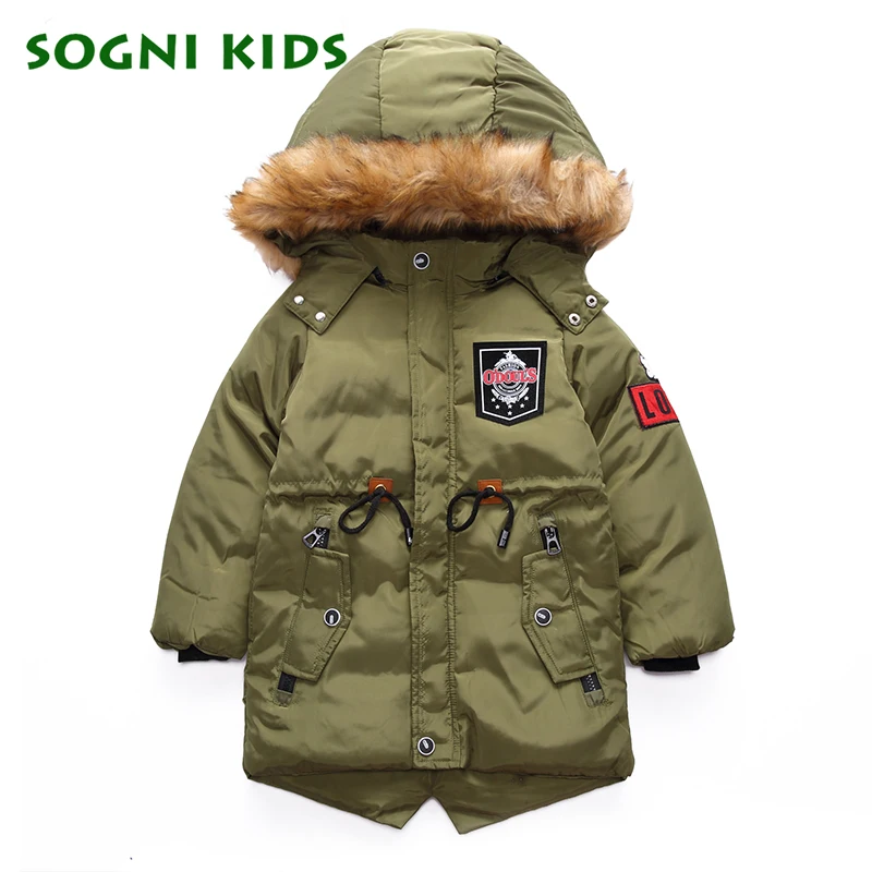 Подростков пальто для мальчиков и девочек парки верхняя одежда теплый с