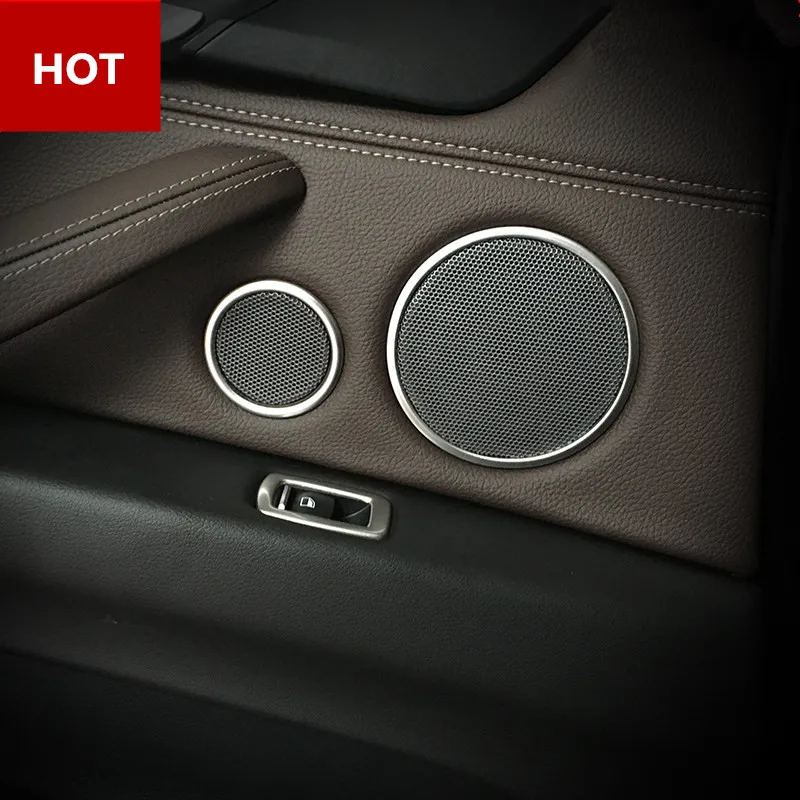 Накладки из нержавеющей стали на внутреннюю дверь динамика для BMW X5 F15 2014-2018 X6 F16