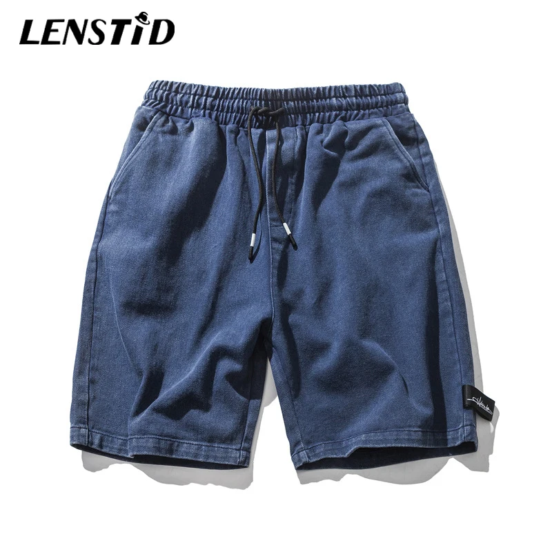 LENSTID 2019 летние мужские в японском стиле хип-хоп с эластичной резинкой на талии