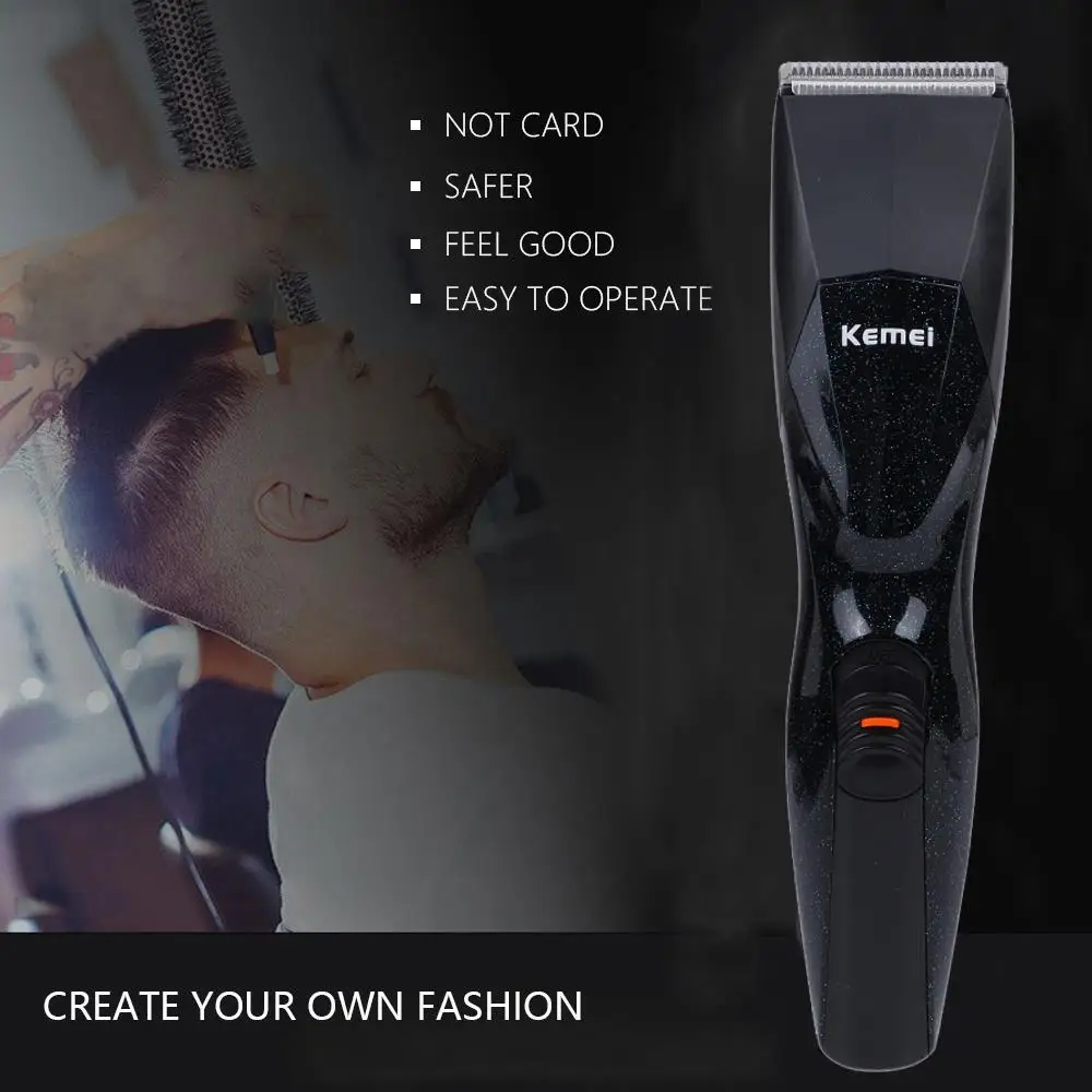 Kemei KM-5890 3 в 1 Мужская бритва для бороды электрическая Беспроводная Машинка для стрижки волос перезаряжаемая многофункциональная машинка для стрижки волос