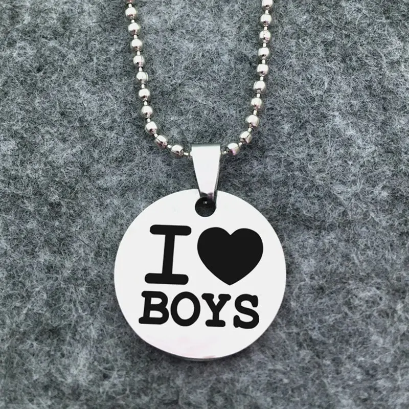 Гей ожерелье с лесбийской символикой ювелирные изделия надписью I Love для