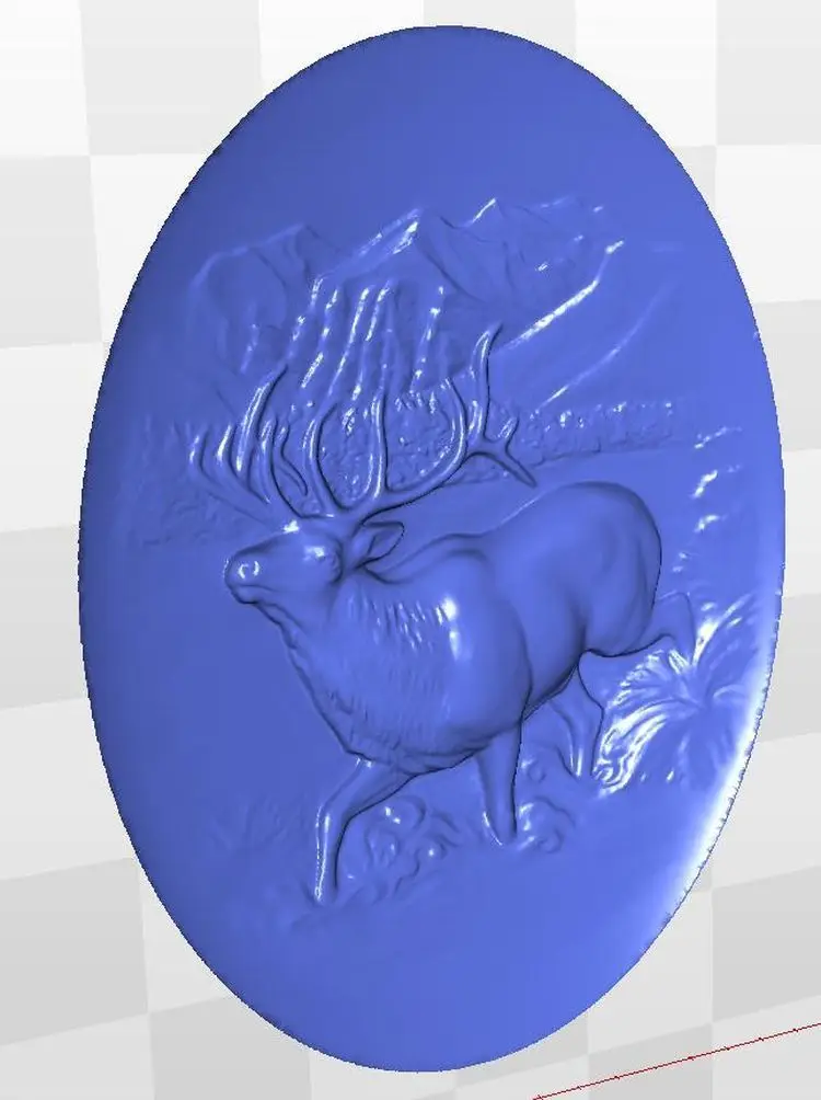 

Рельеф модели deer_2 для ЧПУ в формате файлов STL 3d artcam