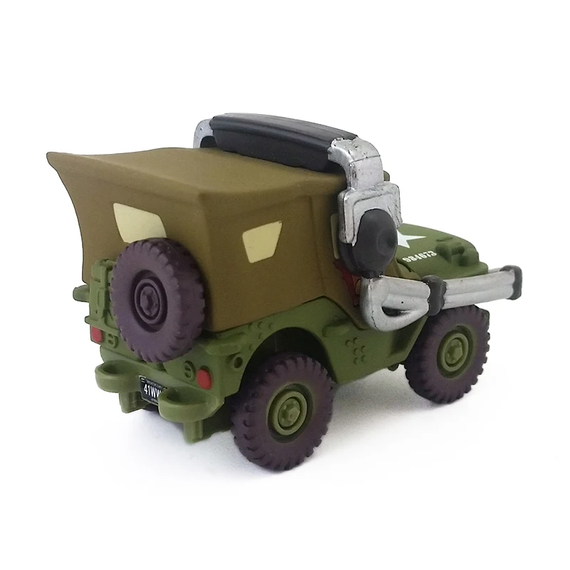 Disney Pixar Cars Sarge с гарнитурой металлическая литая под давлением игрушечная машинка 1:55 детские подарки Свободные абсолютно новые и
