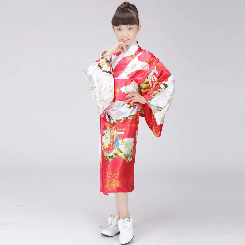 Женское кимоно Yukata 2018 традиционное японское платье для косплея obi haori японская