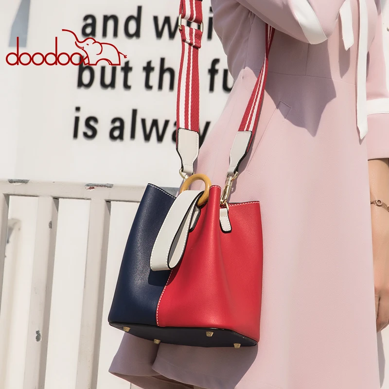 DOODOO Брендовая женская сумка сумка-тоут через плечо из искусственной кожи с