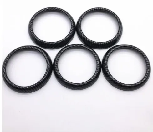 Автомобильный Кондиционер в стиле из углеродного волокна украшение круга ABS для