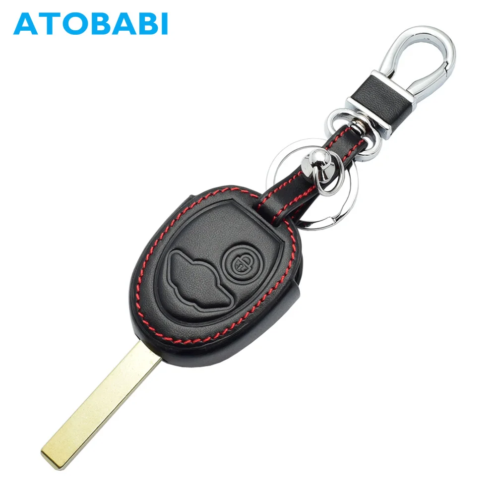 ATOBABI 1 Кнопка кожаный чехол для ключей автомобиля брелок аксессуар BMW 2002 2007 Mini Cooper