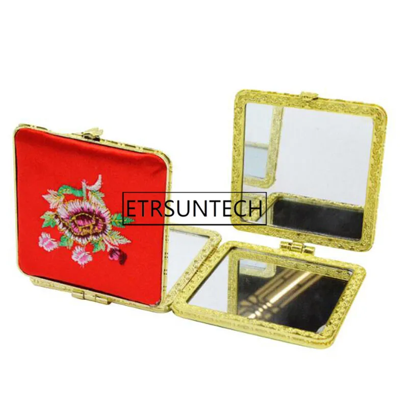 100 шт. зеркало для макияжа с вышивкой в виде цветов | Дом и сад