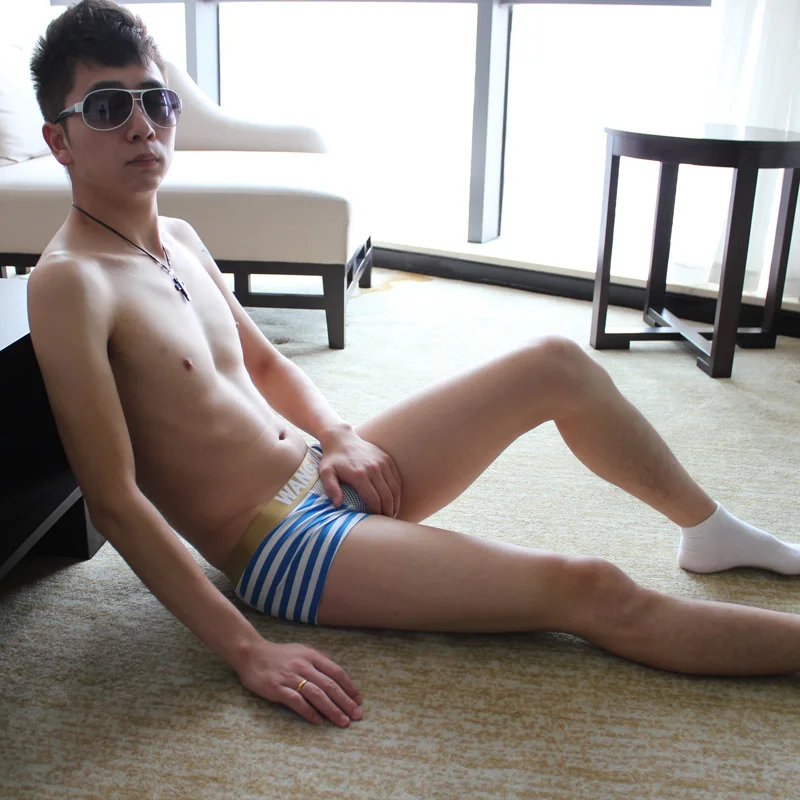 Новые мужские трусы боксеры нижнее белье с низкой талией сексуальные модные u