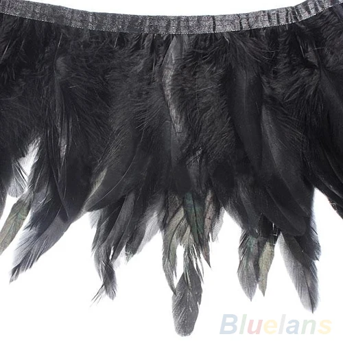 Черное пончо ручной работы с перьями и воротником на шее вечернее платье для