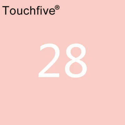 28 TOUCHFIVE дополнительный цвет двойная головка художественные маркеры Кисть ручка на спиртовой основе эскизные маркеры манга ручки для рисования товары для рукоделия - Цвет: 28