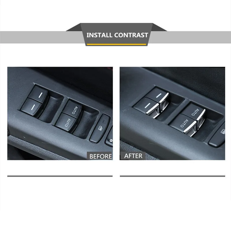 For Honda Civic 10th 2016 2017 2018 7Pcs Car Interior Door Window Lift Switch Button patch special lift button decoration | Автомобили и