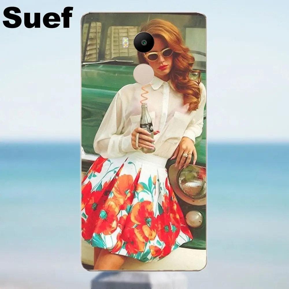 Suef TPU Accessories Pouches Lana Del Rey For Xiaomi Redmi 4 3 3S Pro Mi3 Mi4 Mi4i Mi4C Mi5 Mi5S Mi Max Note 2 | Мобильные телефоны