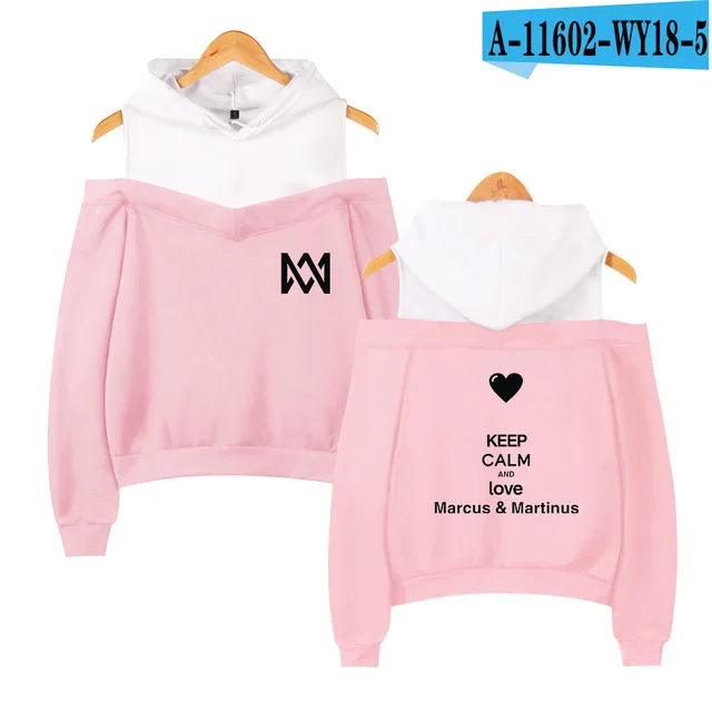 pink Marcus Martinus толстовки с открытыми плечами, свитшоты с солнечной системой, модные женские эксклюзивные Kpop сексуальные толстовки с капюшоном, толстовка в стиле хип-хоп, куртка - Цвет: pink