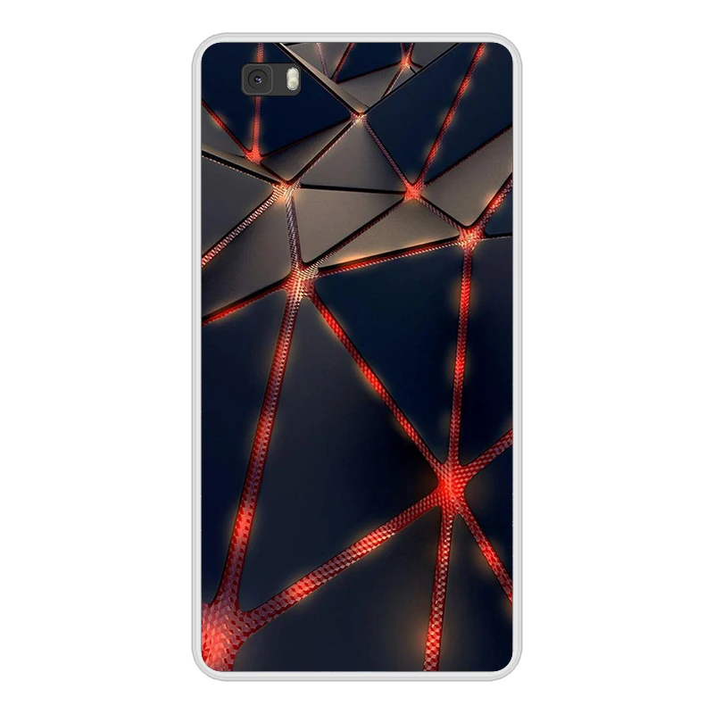 Белый Чехол для huawei P8 P 8 Lite чехол для телефона из мягкого силикона ТПУ с рисунком для телефона чехол Coque для huawei P8Lite ALE L21 чехол - Цвет: Белый