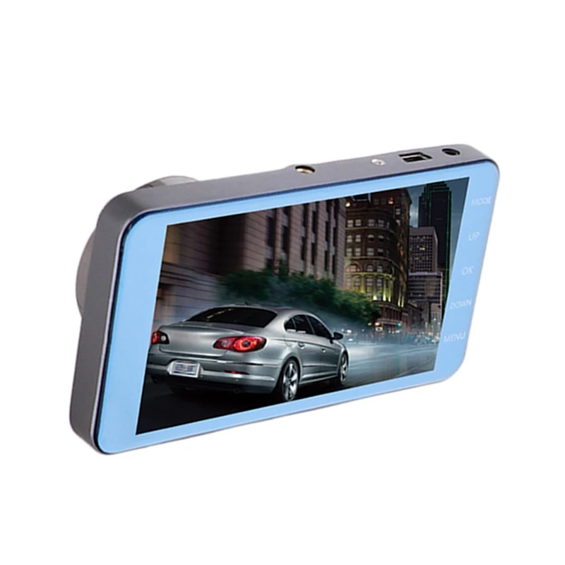 Новый двойной объектив Автомобильный видеорегистратор камера Full HD 1080 P 4 &quotips
