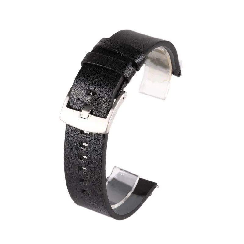 Ремешок мужской кожаный для спортивных наручных часов водонепроницаемый