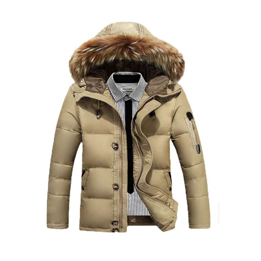 Пуховик мужской с капюшоном толстая теплая Модная куртка в стиле пэчворк белый