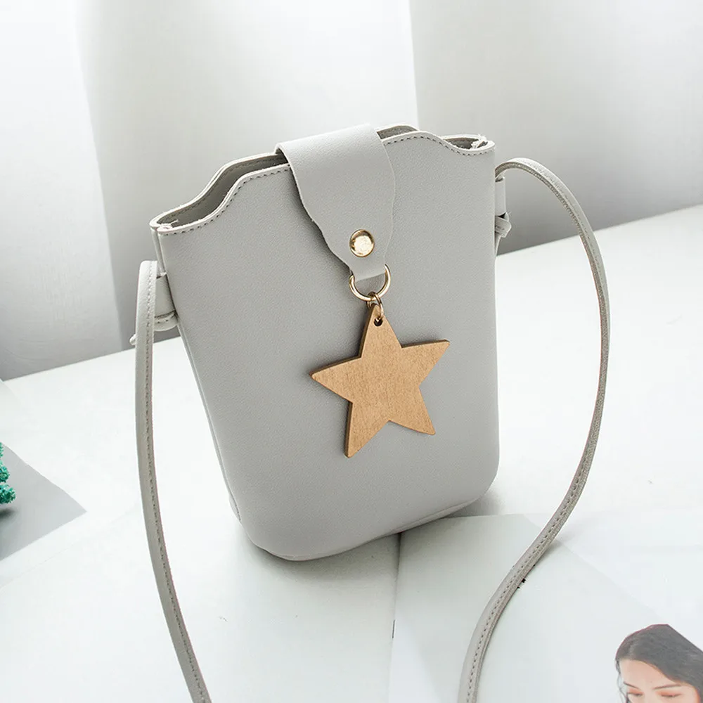 Women Shoulder Bag Messenger Satchel Tote PU Leather Crossbody Bags Phone Holders Bucket Handbag Luxury 2020 10jul 27 | Багаж и сумки