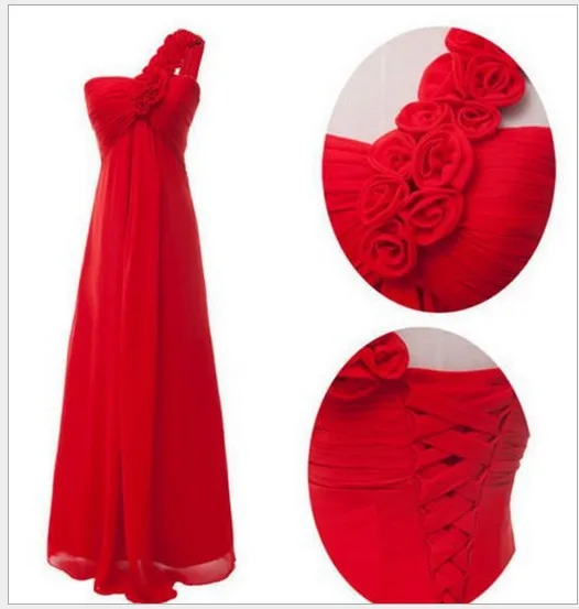 

2019 Free shipping Chiffon one-shoulder Party Gowns Formal Long Evening dress vestido de festa robe de soiree abendkleider TK748