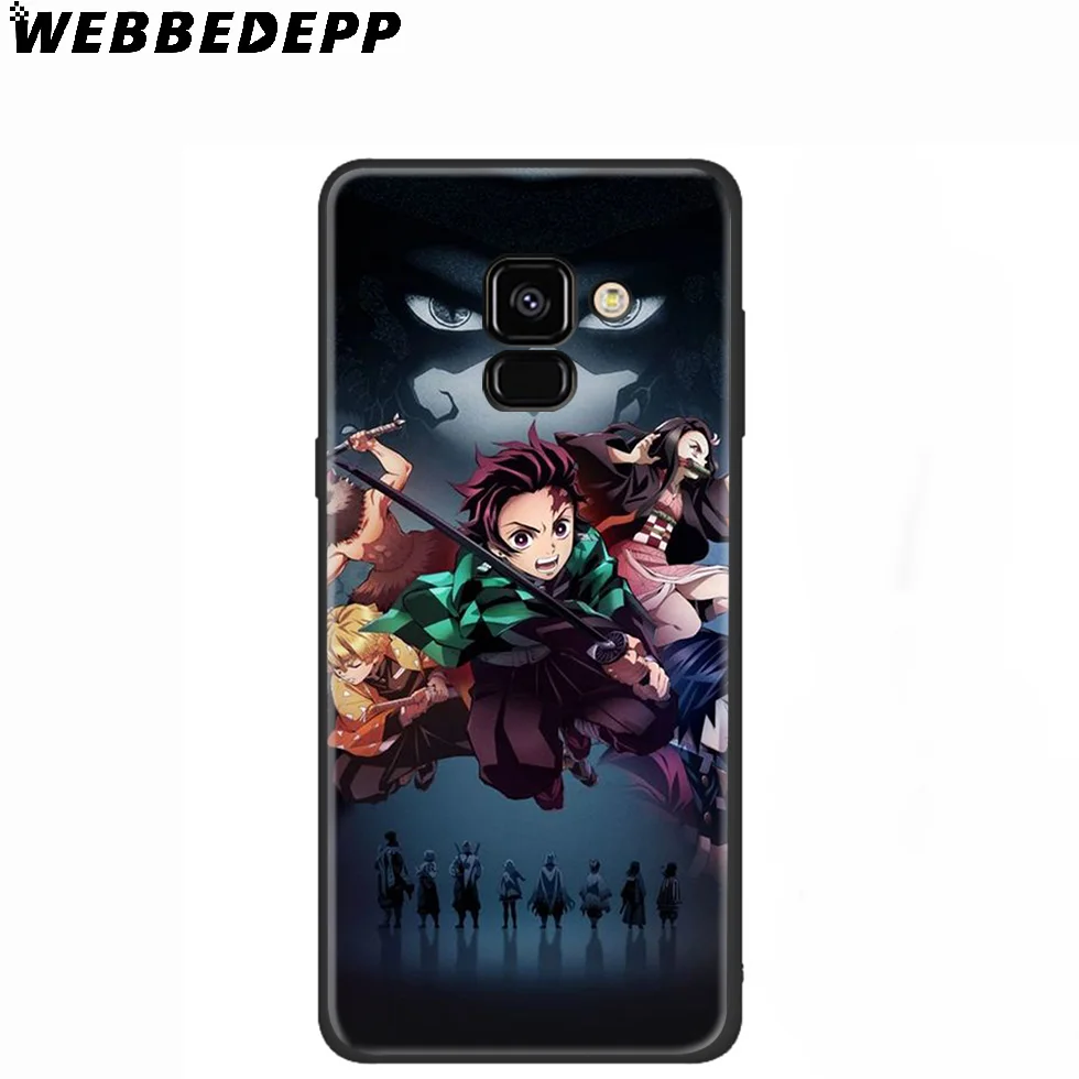 WEBBEDEPP Demon Slayer Kimetsu no Yaiba силиконовый чехол для Samsung Galaxy A3 A5 A6 A7 A8 A9 A10 A20 A30 A40 A50 A70 M10 M20 M30