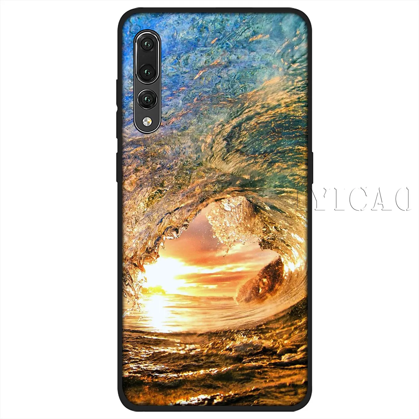 IYICAO Summer nature sea blue Ocean Waves Soft Silicone Case for Huawei P30 P20 Pro P10 P9 P8 Lite Mini 2017 2016 P smart Z 2019 |