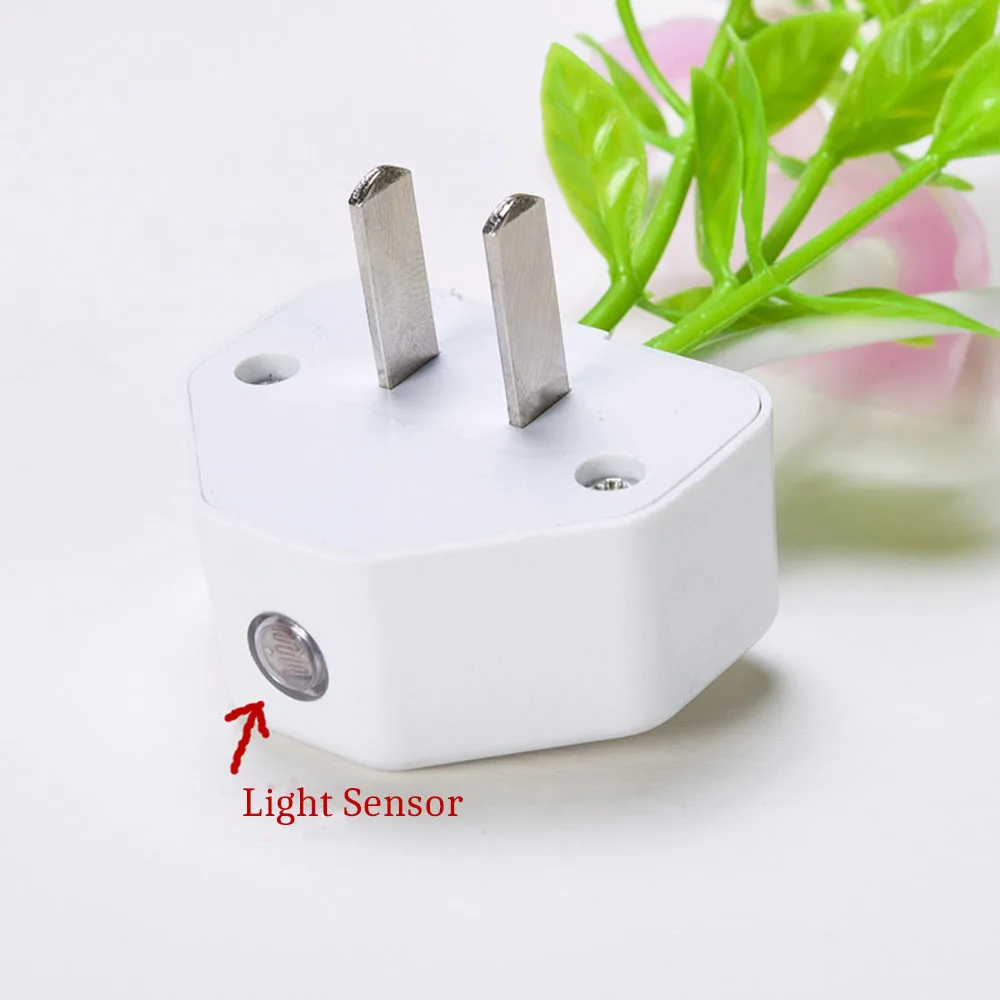EU &amp US Plug Light Sensor Mushroom Fungus Night 220V 3 LED Home Bedroom Decoration | Лампы и освещение