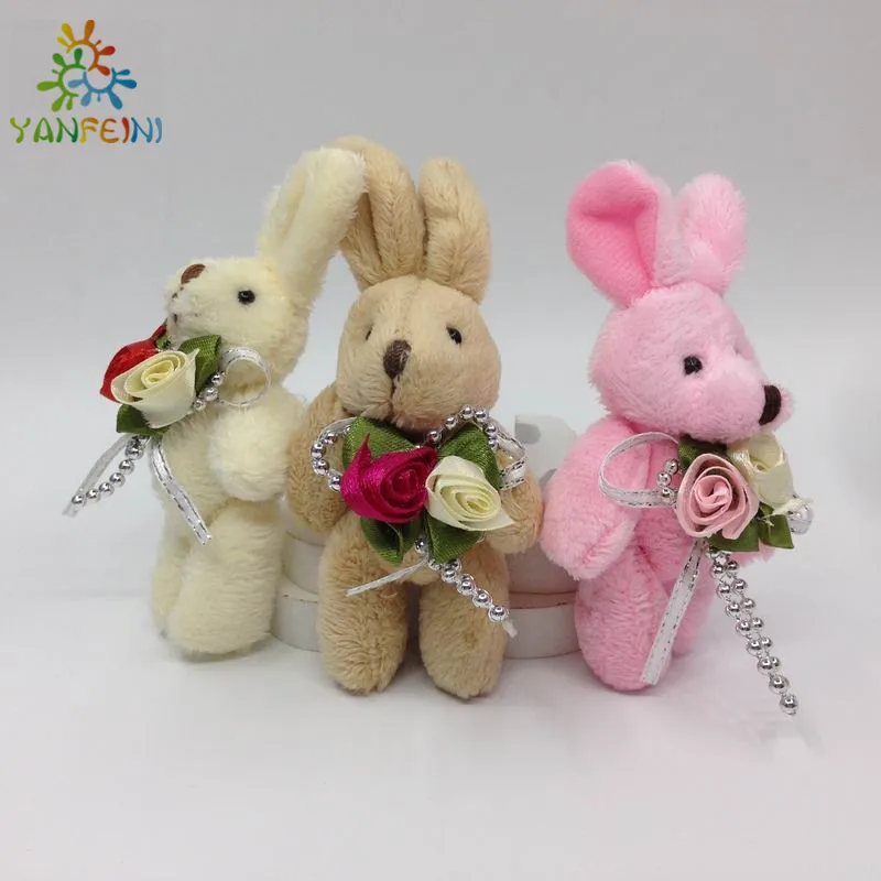 Плюшевая мини-кукла в виде зайчика 8 см комплекте 2 шт./лот | Игрушки и хобби