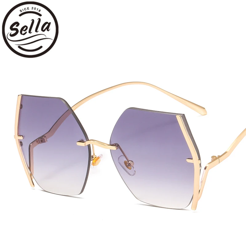 Женские и мужские трендовые очки Sella большие квадратные солнцезащитные без