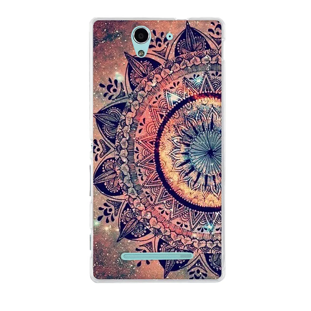 Силиконовый чехол для телефона Sony Xperia C3 мягкий задняя крышка D2533 D2502 S55T S55U ТПУ