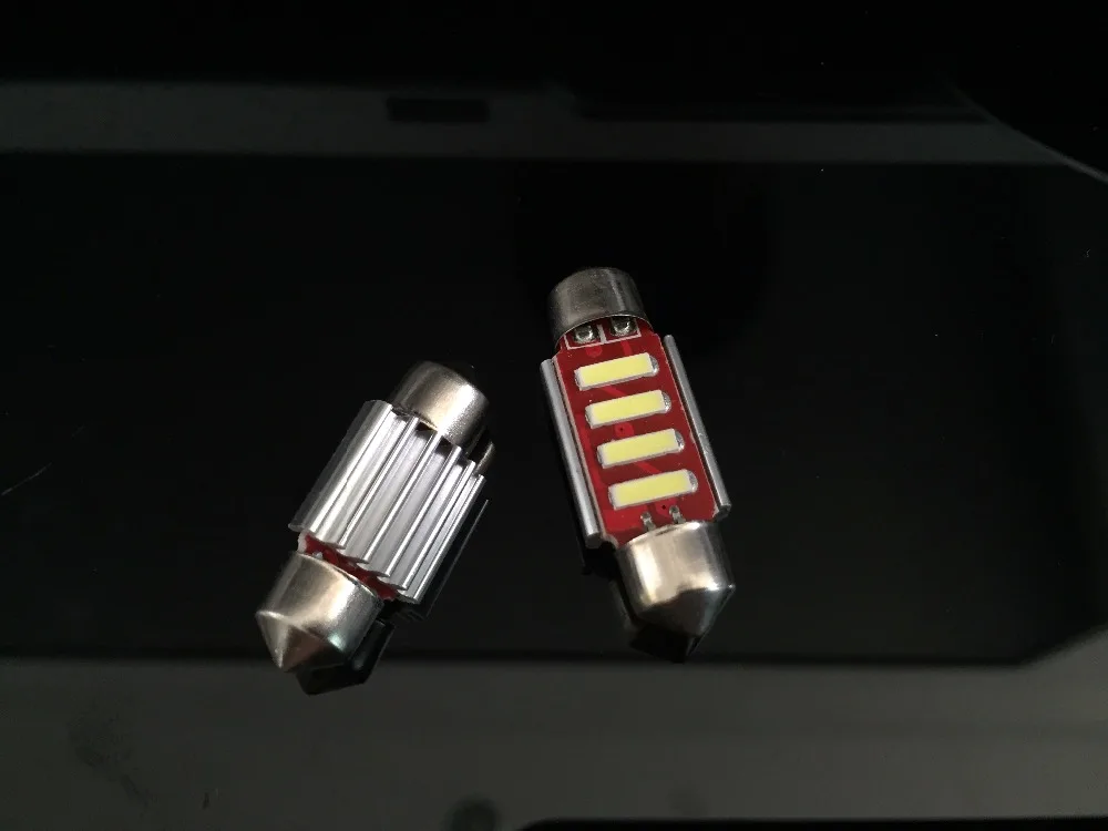 4 шт. 31 мм 36 39 41 Купол ~ 6SMD светодиодный гирлянда для салона автомобиля лампа чтения