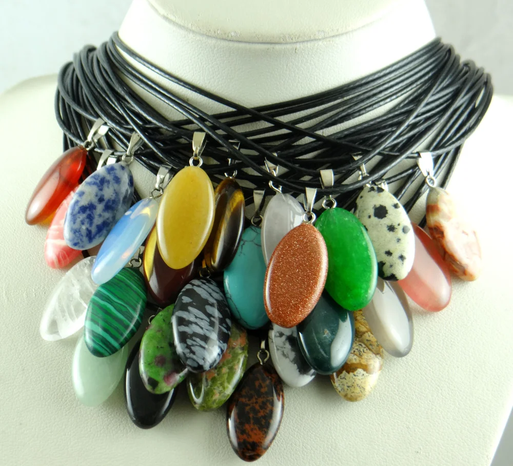 Натуральный камень кварц кристалл тигровый глаз бирюзовый опал конский кулон