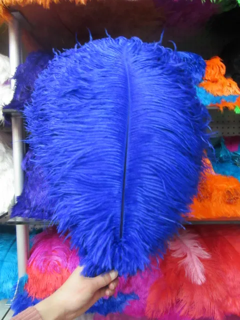 Лидер продаж! Красивый страусиный шлейф Королевского голубого цвета сделай сам