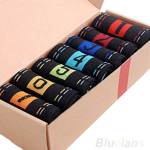 Носки мужские модные повседневные хлопковые 7 пар/Лот 02HW 4N8I 7FQA|dress socks men|dress socksfashion