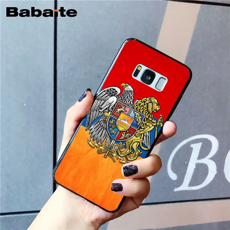 Babaite Armenia Albania флаг России герб чехол для телефона samsung Galaxy S8 S7 edge S10 S10E S10lite S9plus S5 M10 20 - Цвет: A6