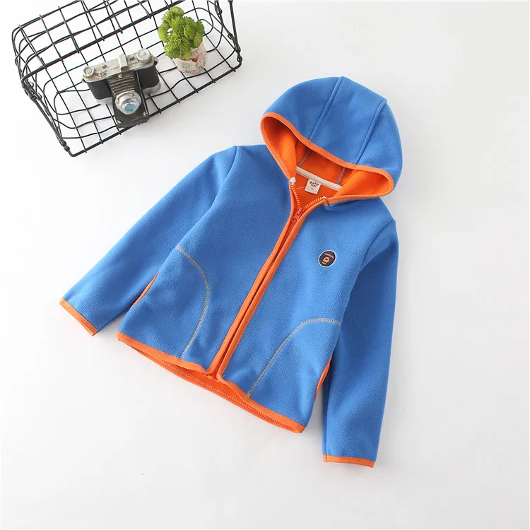 2018 весенне осенние флисовые детские куртки для девочек толстовки Детский