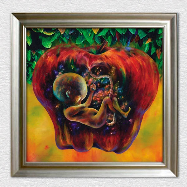 Абстрактная картина маслом Рождение ребенка красивая печать на холсте искусство