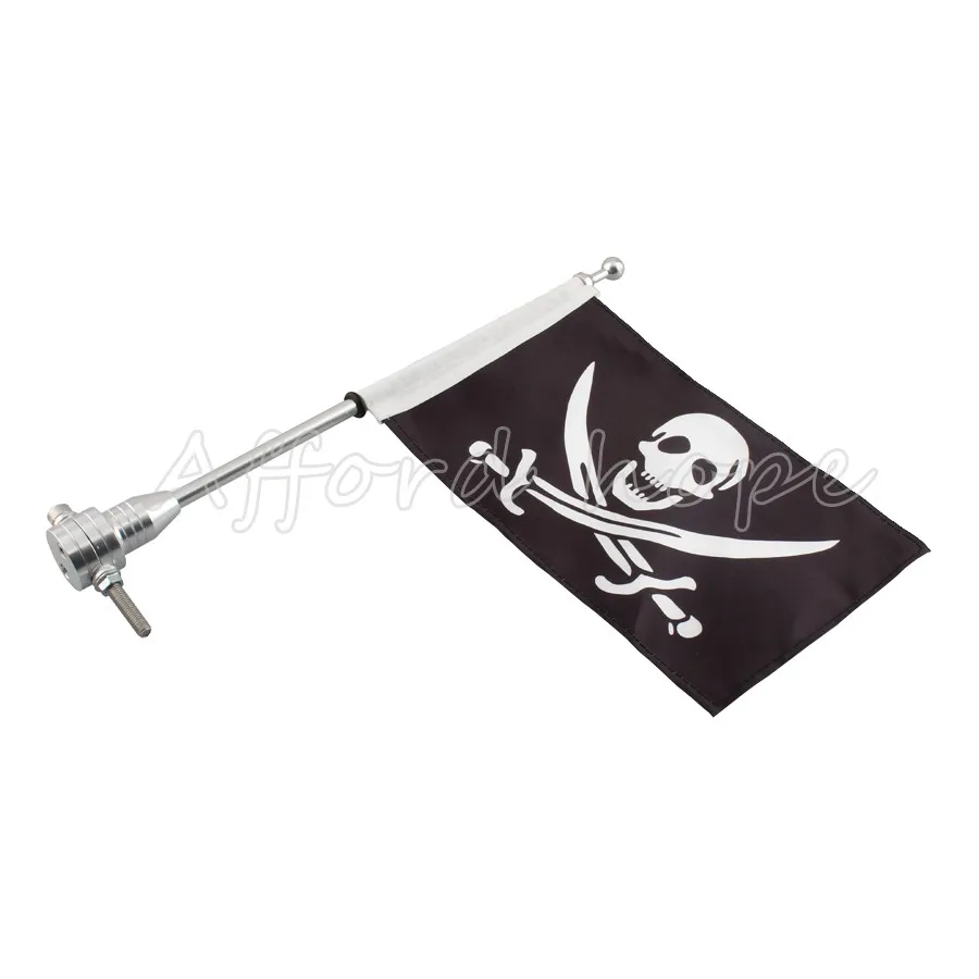 Хромированная Подставка с изображением лица черепа для мотоцикла или велосипеда