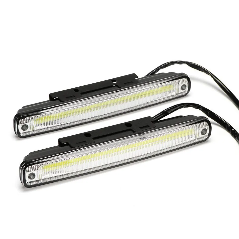 SPEVERT 2 шт. Белый Универсальный AC/DC 12V/24V COB Светодиодный дневной бег светильник с